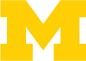 Logo of the University of Michigan.